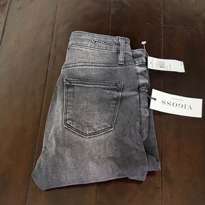 Vigoss Women’s Gray Skinny Jeans – Washed Black/Grey Finish